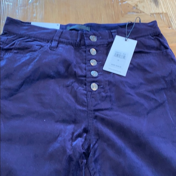 NEW 7 For All Mankind Dark Purple Velvet Jeans - Picture 12 of 12